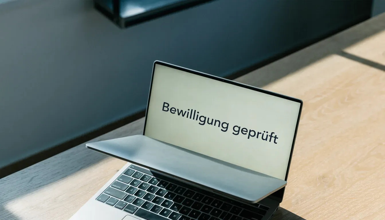 Leerer Sitzungssaal mit Holzbänken im Morgenlicht